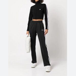 Anine Bing Jacket In Black With White Stripe